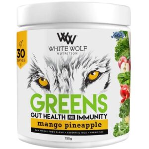 White Wolf Greens Gut Health and Immunity Mango Pineapple